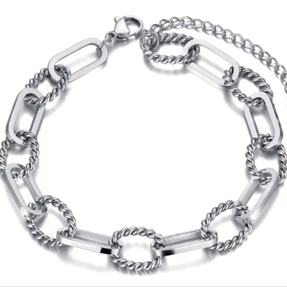 Super Cute Chunky Chain Link Bracelet - Stainless Steel